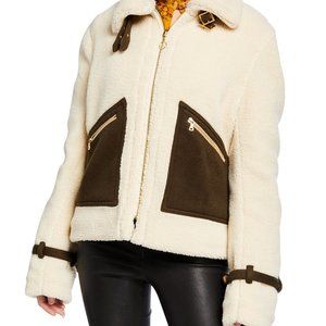 Zip-Front Sherpa Jacket